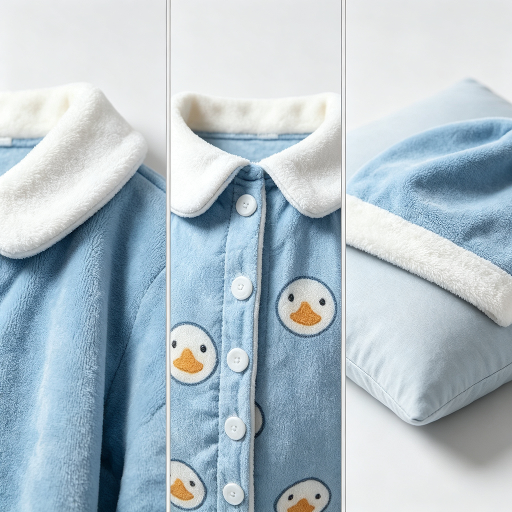 Sleep‑Time Pajama Goose Costume Outfit for 23 Inch Lawn Goose Statue, Cozy Night‑Suit Style Outfit with Sleep Cap & Small Pillow, Whimsical Porch Indoor Display Decor, Goose Statue NOT Included